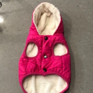 Pink Dog Fleece Hoodie